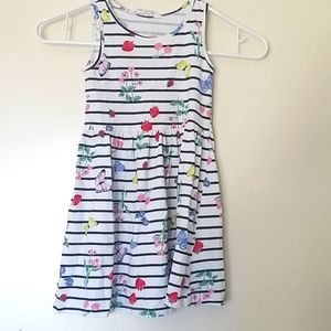 Girl's H&M tank top dress size 4_6 white and black
